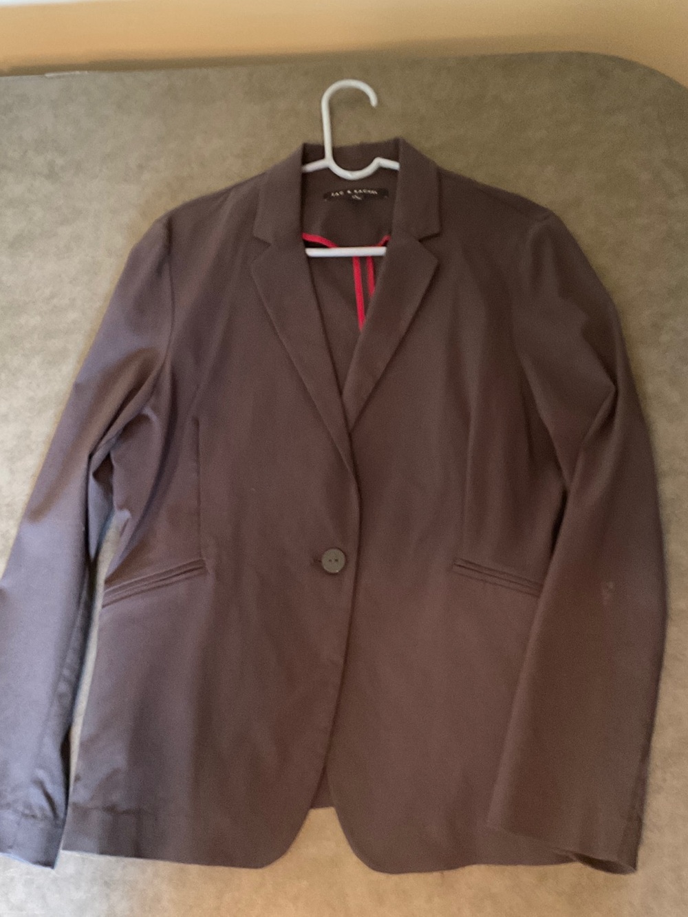Ann Taylor Chocolate Brown Single-Button Blazer
